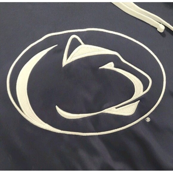 Champion Penn State Nittany Lions Navy Champion Big Logo Hooded Sweatshirt Sz XL - Picture 2 of 6